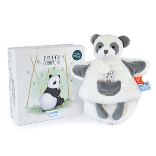 Marionnette à main peluche Panda - 25cm - Unicef - 0-6 mois