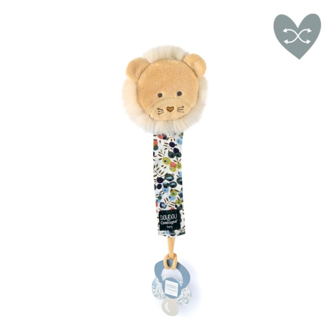 Attache tétine lion ou lapin  Boh'aime - jaune ou bleu-DC4075.jpg