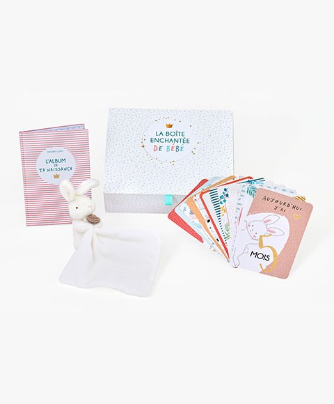 Coffret cadeau naissance bébé doudou lapin et cartes premiers mois -DC4098-2.jpg