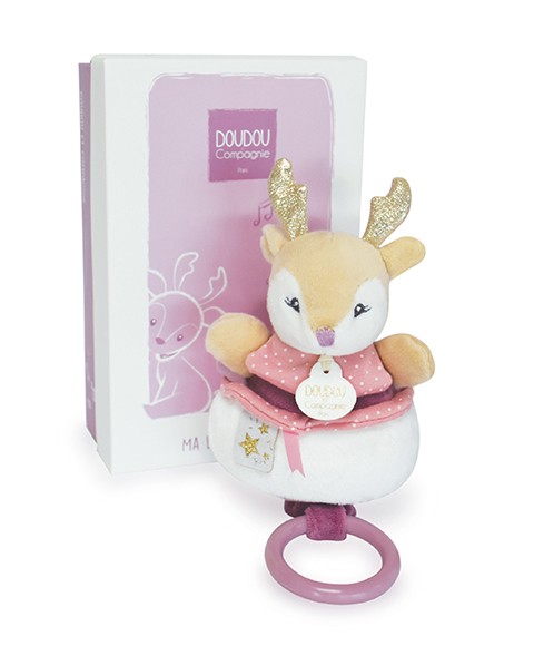 peluche musicale renne avec tirette
