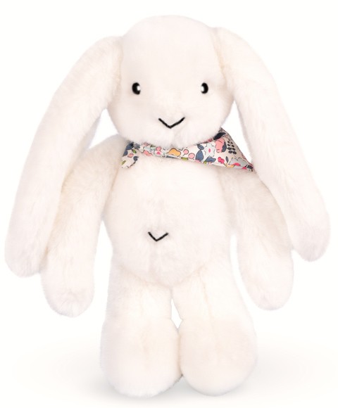 Peluche lapin Blanc grandes oreilles 35 cm